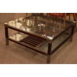 Pierre Vandel Paris glazed top contemporary table.