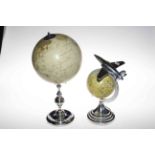 Two desk top globes.