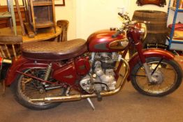 Royal Enfield 500 Bullet motorcycle, manufactured 1958, Re-Registered in the UK 18-10-1983,
