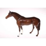 Brown Beswick horse, 28cm high.