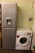 Beko fridge-freezer and LG Auto washer.