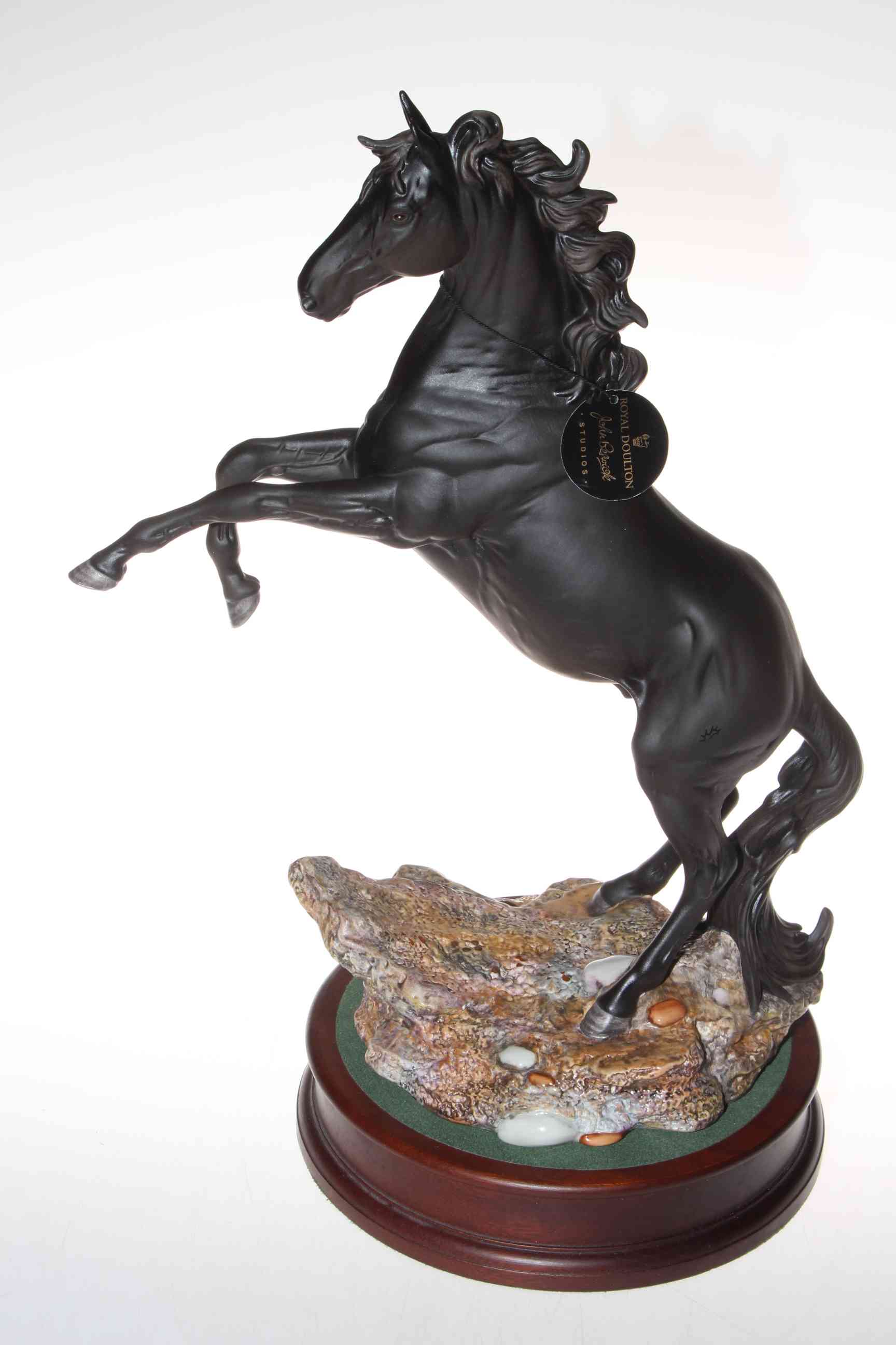 Cancara The Black Horse modelled by Graham Tongue for Beswick Centenary 1894-1994, 44cm high,