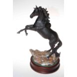 Cancara The Black Horse modelled by Graham Tongue for Beswick Centenary 1894-1994, 44cm high,
