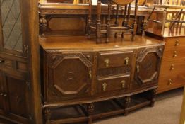 Lees carved oak sideboard