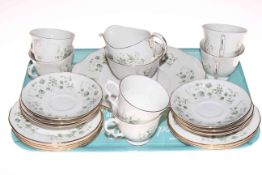 Queen Anne twenty one piece tea service.