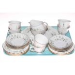 Queen Anne twenty one piece tea service.