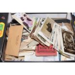 Box of postcards and ephemera including RP topographical Britain, A.R.