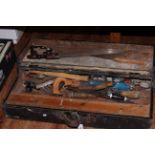 Engineers tool box with tools.