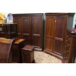 Willis & Gambier Antoinette seven piece bedroom suite comprising triple wardrobe 197cm by 176cm by