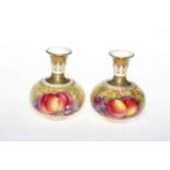 Pair Royal Worcester E.