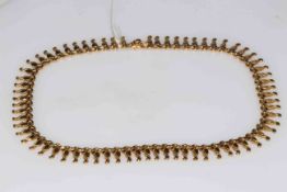 Italian 18 carat gold necklace, length 44cm.
