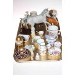 Beswick horses and foals, Derby posies, mug, vases and dishes, Worcester miniature tyg,