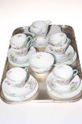 Shelley twenty one piece 'Wild Flowers' 13668 tea service.