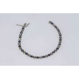 Sapphire and diamond bracelet,