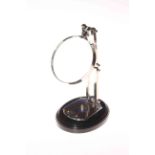 Desk magnifying glass on stand, 29cm.