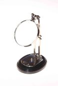 Desk magnifying glass on stand, 29cm.