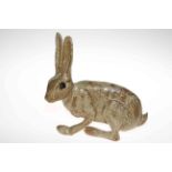 Pottery model of a hare.