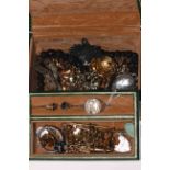 Small jewellery box and contents.