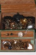 Small jewellery box and contents.