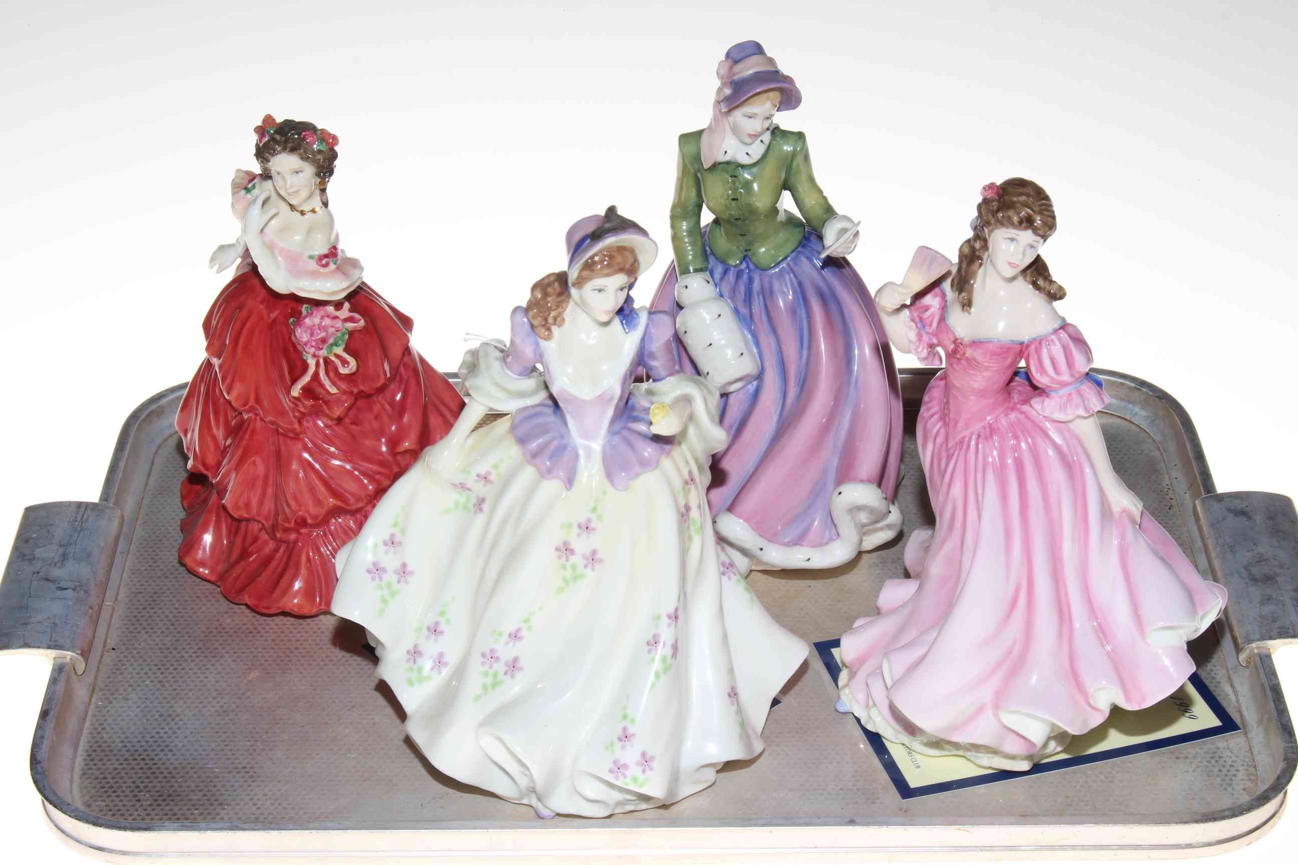 Four Royal Doulton ladies, Lauren, Sweet Lilac, Specially For You and Joy.