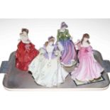 Four Royal Doulton ladies, Lauren, Sweet Lilac, Specially For You and Joy.