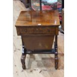 Victorian mahogany writing table, the frieze drawer fitted with writing surface,