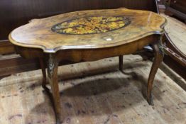 Good Victorian walnut oval shaped top centre table,