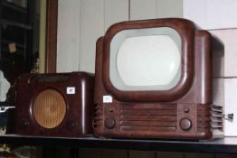 Bush Radio and a vintage Bush Bakelite television.