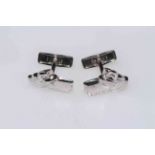 Pair Dunhill 'Scottie' cufflinks stamped 925.