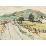 Ernest Archibald Taylor (Scottish 1874-1951) ARR Two framed watercolours 'Country Road with