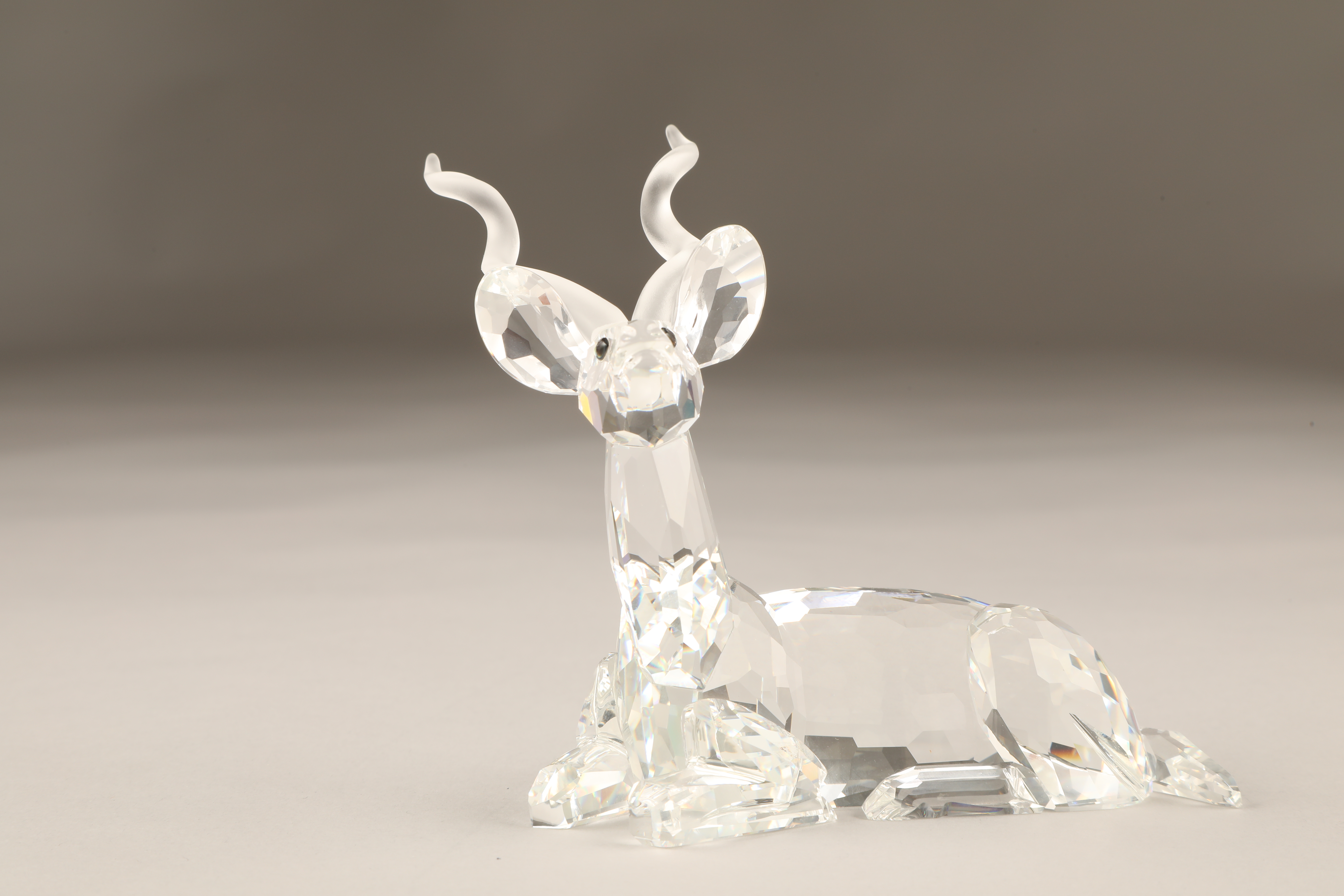 Swarovski crystal figure, 'Inspiration Africa' Kudu, boxed with papers. 10cm long 9.5cm high