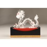 Swarovski crystal figure, 'Fabulous Creatures' the Dragon, with collectors stand, boxed with papers.