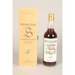 Springbank Campbeltown single malt Scotch Whisky, 30 year old limited edition. 70cl, 46% volume.