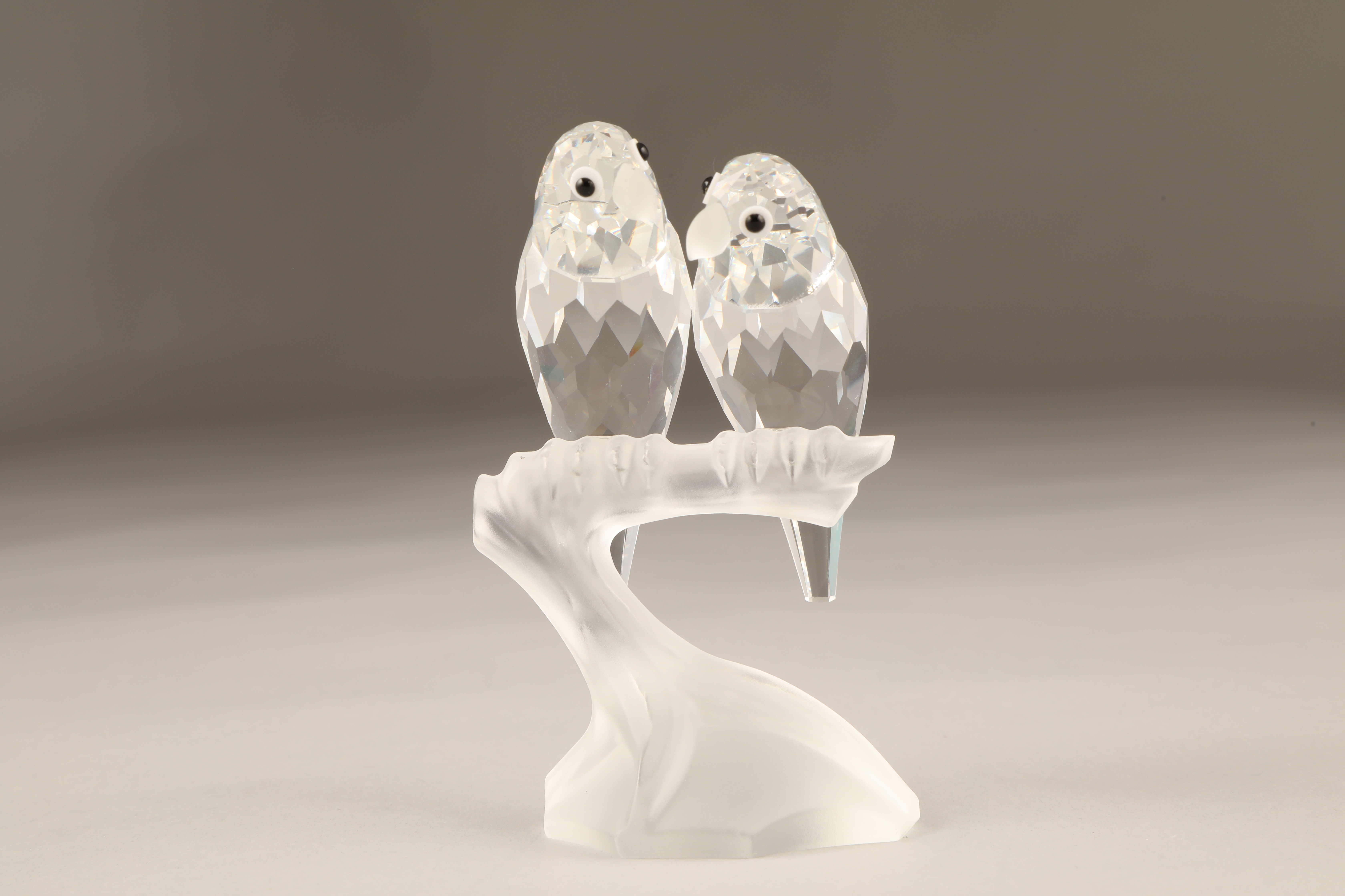 Swarovski crystal figure, 'Togetherness' The Lovebirds, boxed. 10.5cm high