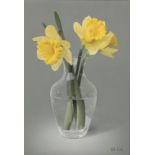 Colin Wilson ARR Framed acrylic, signed 'Still Life, Daffodils' 30cm x 22cm Provenance: Breeze Art