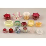 Assorted glass table salts, (twenty nine)