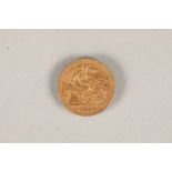 Victorian gold half sovereign 1896