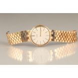 Gents 9 carat gold Juvenia wrist watch with a 9 carat gold bracelet strap. Total weight 44g