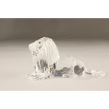 Swarovski crystal figure, 'Inspiration Africa' the Lion, boxed with papers. 12.5cm long 7cm high