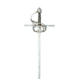 Property from the Estate of Patrick Kelly A RAPIER IN 17TH CENTURY STYLE, 19TH CENTURY