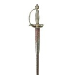 A SILVER-HILTED SMALL-SWORD, LONDON 1756, MARK OF JOSEPH (2) CLARE