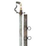 AN ARABIAN SILVER-MOUNTED SWORD, LATE 19TH/EARLY 20TH CENTURY