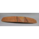 A SOUTH EAST AUSTRALIAN WOODEN PARRYING SHIELD, VICTORIA, 20TH CENTURY