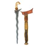 ˜The Property of a Gentleman A FINE MALAYSIAN GOLD-MOUNTED DAGGER (KRIS) OF PRESENTATION QUALITY, SE