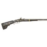 A 13 BORE ITALIAN ROMAN-LOCK SPORTING GUN, MID-18TH CENTURY