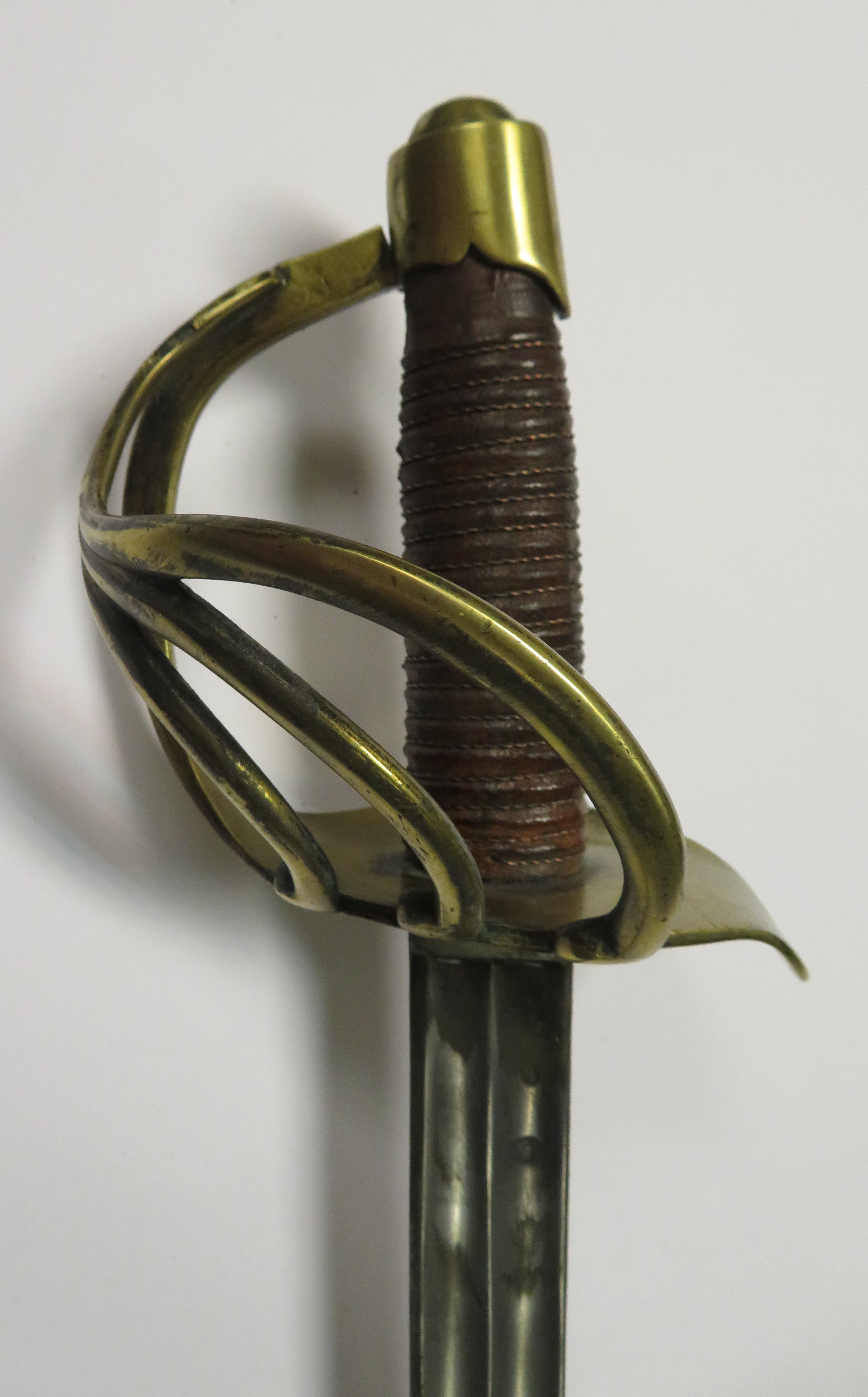 A WELL MADE COPY OF A FRENCH AN XIII HEAVY CAVALRY TROOPER'S SWORD, INSCRIBED 1813, 20TH CENTURY