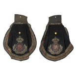 A PAIR OF VICTORIAN EQUERRY'S PISTOL HOLSTERS
