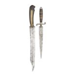 TWO ITALIAN HUNTING DAGGERS, SECOND HALF OF THE 18TH CENTURY, SARDINIA OR NAPLES