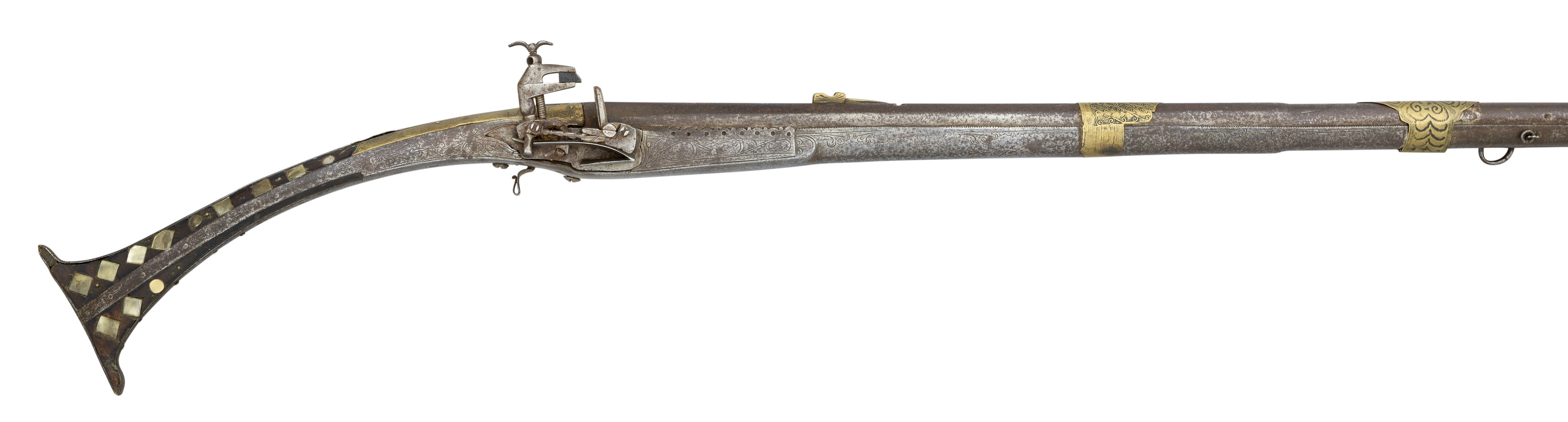 A 14 BORE ALBANIAN MIQUELET-LOCK MUSKET, SECOND QUARTER OF THE 19TH CENTURY