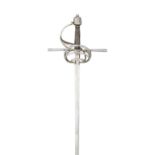 A RAPIER IN 17TH CENTURY STYLE, 19TH CENTURY